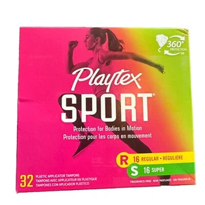 Playtex Sport Tampons - Regular/Super - Multi Pack - 32 count - Picture 1 of 2