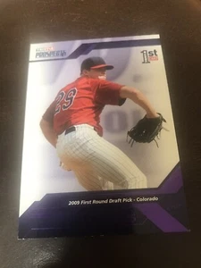 REX BROTHERS 2008 TriStar Prospect Plus PURPLE #1/1 COLORADO ROCKIES - Picture 1 of 3