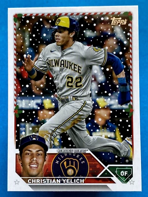 2023 Topps Holiday Christian Yelich #H164 - Image 1 of 2