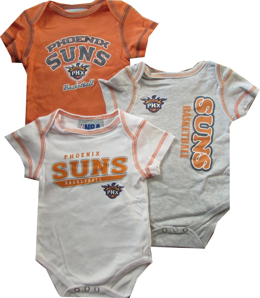 NWT Phoenix Suns 3pc Creeper Set Infant Baby NBA - Image 1 of 1