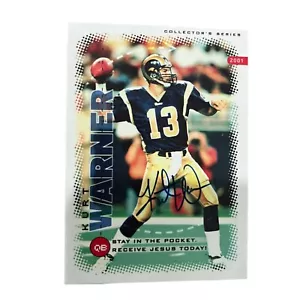 Kurt Warner signed autographed Bible Card Special Edition Hall of Fame 2001 Rams - Picture 1 of 3