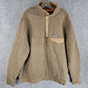 Patagonia Organic Cotton Quilt Snap T Pullover Herren XL grün Tasche Classic V - Bild 1 von 6