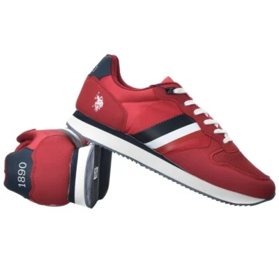 U.S. POLO ASSN. Sneaker Turnschuhe Herrenschuhe Freizeitschuhe NOBIL005-RED001