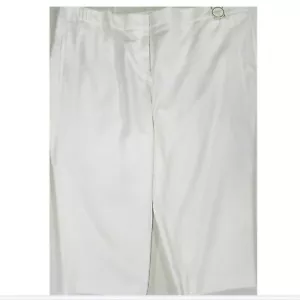 Charter Club Women Pants 24W White Stretch Capri Tummy Slimming - Picture 1 of 2