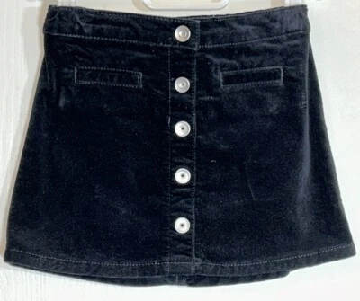 Falda The Children's Place Niña Talla 5 Terciopelo Negro Cintura Ajustable a Presión Foto 1 de 4