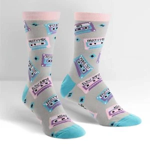 Sock It To Me Women's Crew Socks - Mixtapes (UK 3-8) - Picture 1 of 2