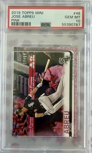 Topps On Demand Jose Abreu Mini Pink #46 2019 PSA 10/25 POP 1 - Imagen 1 de 1