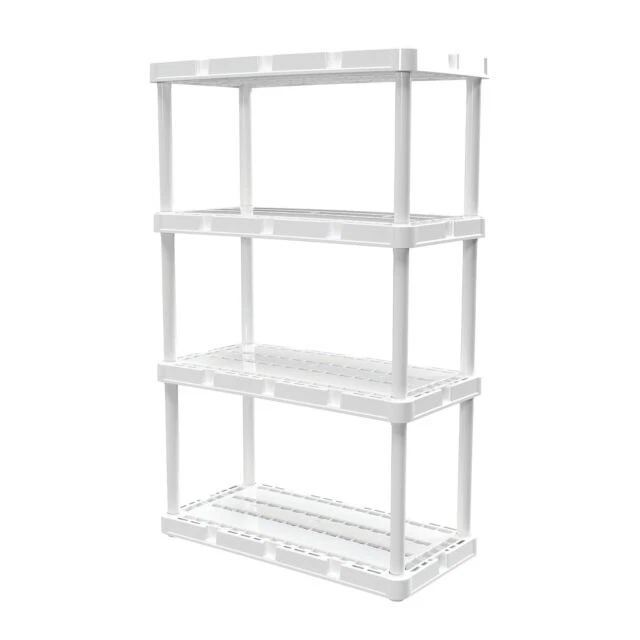 Gracious Living Resin 4 Shelf Storage Unit (91088-1C)