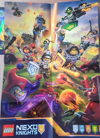 NEW 2016 LEGO Nexo Knights Double-Sided Poster 5004388 - Intro Set Polybag Promo