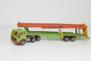 B22 1:55 SIKU MERCEDES-BENZ TRUCK TRAILER CAR CARRIER AUTO TRANSPORTER EXC. COND - Picture 1 of 10