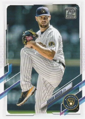 ADRIAN HOUSER (Brewers) 2021 Topps Update Series Card - Card Number US55 - Image 1 of 2