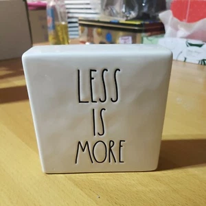 Rae Dunn Artisan More is Less-Less Is More Inspirational Block Decor Desk  - Picture 1 of 5