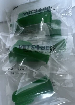 Cepillo de dedos Vet's Best Dental Care - Paquete de 20 (2 juegos de 10)  Foto 1 de 3