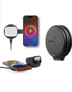2-in-1 Magnetic Wireless Charger Foldable Travel Charging Station for iPhone 16 - Picture 1 of 8