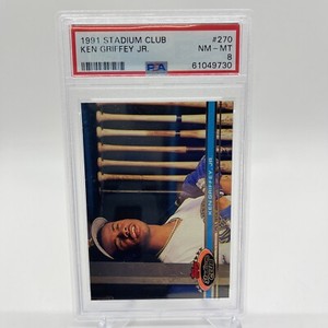 Ken Griffey Jr 1991 Topps Stadium Club #270 PSA 8 Mariners NM-MT 9730