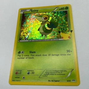 Snivy 5/25 McDonalds 25th holo NM pack fresh pokemon tcg card - HD photos - Picture 1 of 2