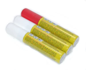 Kreidemarker 15mm 2xweiß 1xrot Marker Permanentmarker Filz Filzstift Filzmarker - Picture 1 of 1