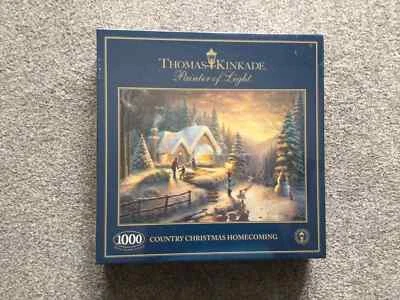 Rompecabezas Gibsons Thomas Kinkade 1000 piezas país Navidad regreso a casa - SELLADO Foto 1 de 2