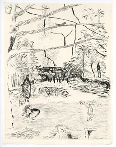 Pierre Bonnard original etching "Le Parc Monceau" - Picture 1 of 1