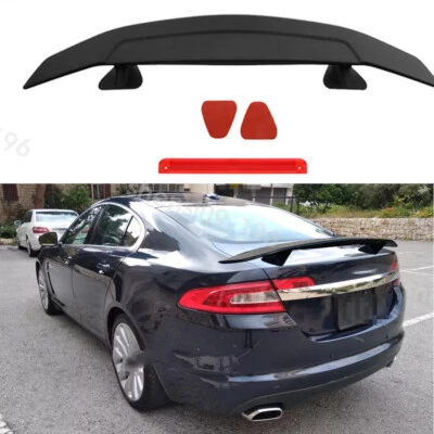 Car Rear Trunk Lip Spoiler Wing Matte Black 46'' For Jaguar XF XE XJ XKR XJR Foto 1 de 4