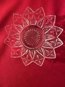 Set 2 - Federal Glass Clear Petal Pattern 5 3/4" W Bowl, 1950s-1970s Fruit Salad - Picture 1 of 5