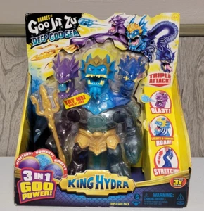 Figura Heroes of Goo Jit Zu Deep Goo Sea King Hydra brazo elástico juguete luz y sol - Imagen 1 de 10