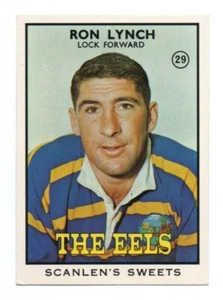 1968 B Scanlens Rugby League (29) Ron LYNCH Eels (Near Mint) - Picture 1 of 2