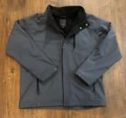 Tumi Soft Shell Full Zip Jacket Mens XL Gray Windbreaker EUC