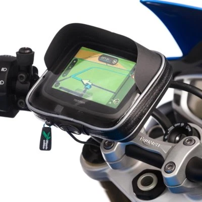 Kit COMPLETO Supporto Navigatore per moto con Barra Traversino sotto cupolino - Immagine 1 di 4