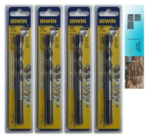 Jobber Bohrer 1/2" x 5" L Multi-Material, Hartmetall - Irwin 1792771 (4er Pack) - Bild 1 von 2