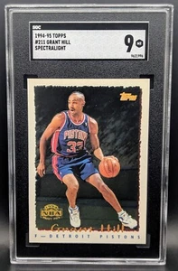 ¡Raro! ¡Inserto Grant Hill Spectralight Rookie! 1994-95 Topps - ¡Pop bajo con clasificación SGC! - Imagen 1 de 1