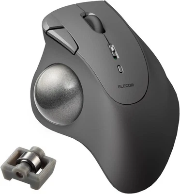 ELECOM Wireless Trackball Mouse Bluetooth IST Bearing Support Thumb Operation - Image 1 of 4