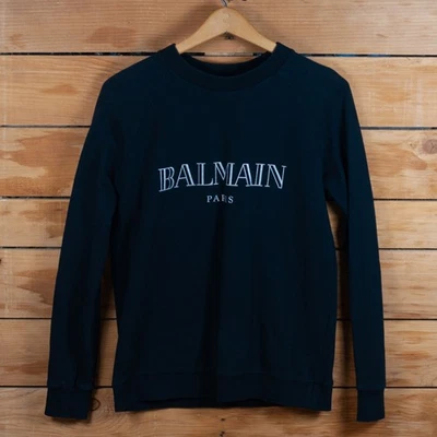 Moletom Balmain feminino algodão manga longa gola redonda preto tamanho 40 - Imagem 1 de 4