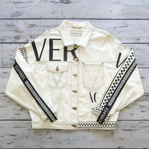 Giacca camionista Versace denim taglia 46