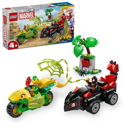 LEGO Marvel Spidey and His Amazing Friends Spin and Electro Dinosaurio Vehículo Cha Foto 1 de 4