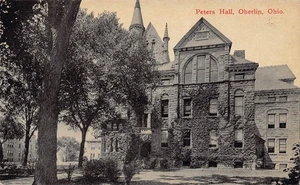 Peters Hall Oberlin College Ohio 1910c postcard - Picture 1 of 2