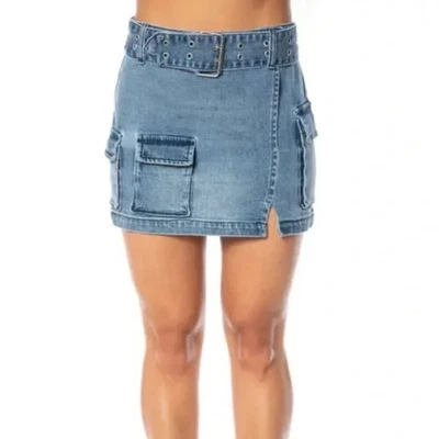 Juicy Couture cargo mini Jean skirt with belt size 25 NWT - Image 1 of 4