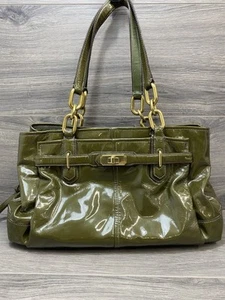 Coach Chelsea Jayden Lackleder Grün Gold Ware Geldbörse D1193-17855 - Bild 1 von 17