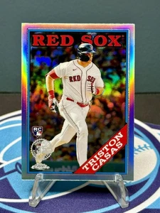 2023 Topps Chrome 1988 35th Anniversary #88BC-10 Triston Casas - Boston Red Sox - Picture 1 of 2