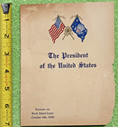 1936 Rock Island Railroad Menu U.S. President Roosevelt Railway Trip Minnesota