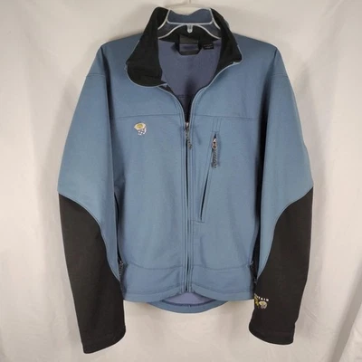 Mountain Hard Wear Jacket Mens Large Blue Softshell Full Zip Outdoor OM1571 - Image 1 of 4