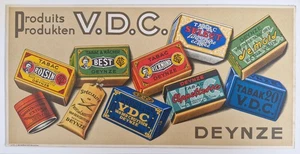 Van der Cruyssen - Deynze V.D.C. alte Werbepappe aus Belgien um 1915 (R3-5) - Bild 1 von 2