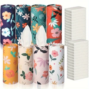 Car Tissue Holders Set of 2 3layers of Facial Tissues Bulk Pack Each 40 Sheets - Picture 1 of 5