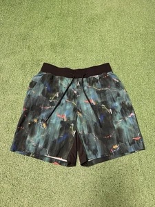 Lululemon T.H.E Linerless Short 7" Paint Spark Multi Size Large Mens Green - Picture 1 of 16