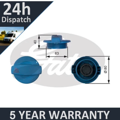 Gates Coolant Tank Cap Radiator For Audi A4 2000-09 A6 1997-11 Brand New G6335 - Image 1 of 4