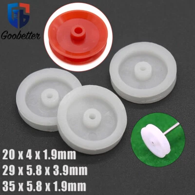 Plastic Belt Pulley Hole Small Drive Wheel Toy Model for DIY RC Toy Car Airplane