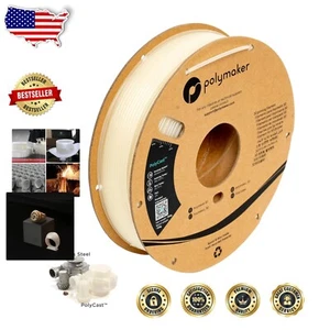 Versatile 1.75mm PolyCast 3D Printer Filament - Perfect for Investment Casting - Picture 1 of 7