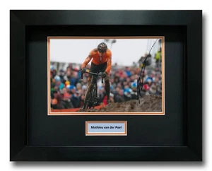 MATHIEU VAN DER POEL HAND SIGNED FRAMED PHOTO DISPLAY TOUR DE FRANCE AUTOGRAPH 4 - Picture 1 of 1