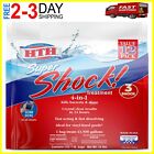HTH 52026 Super Shock Treatment Swimming Pool Chlorine Cleaner, 1 lb Pack of 12