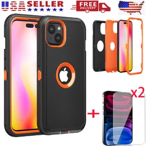 Custodia telefono antiurto per iPhone 13 14 12 Pro Max 11 XR + vetro temperato 2XT - Foto 1 di 20